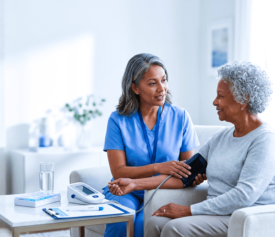 Professional Nurses Manage Chronic Condition at home